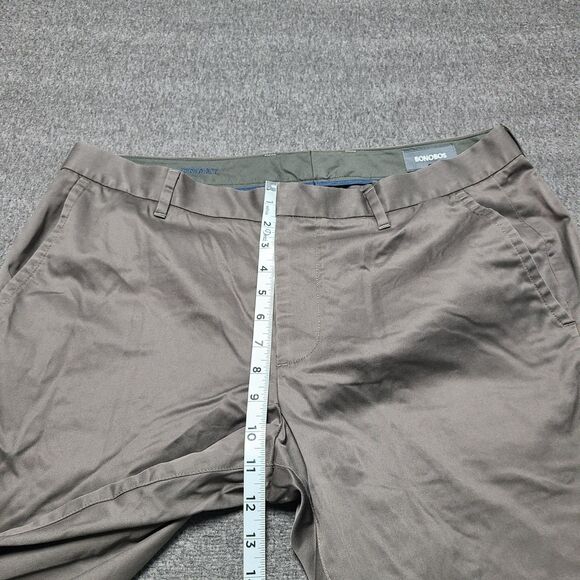 Bonobos Friday Pants Mens 35x32 Gray Athletic Fit Stretch Casual Chino Slacks - Picture 3 of 10